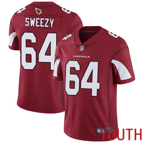 Arizona Cardinals Limited Red Youth J.R. Sweezy Home Jersey NFL Football #64 Vapor Untouchable->arizona cardinals->NFL Jersey